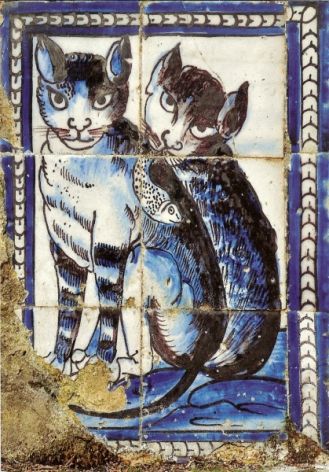 Koty w dekoracji Azulejos