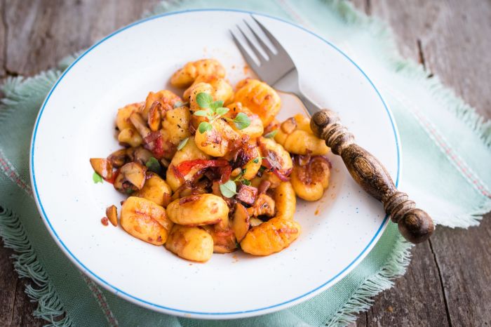 Gnocchi z pieczarkami